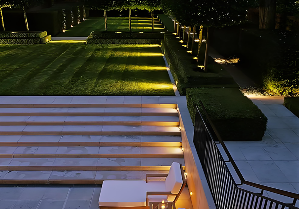 Aisle outdoor lighting