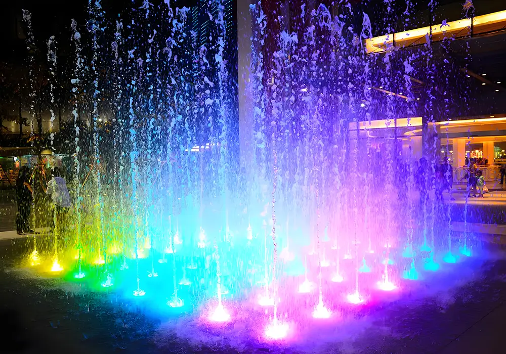 IP68 RGB DMX512 Fuente Cascada Luz LED Subacuática Exterior Luz LED Subacuática para Piscina