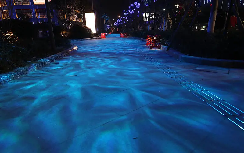 Qué es una luz LED con patrón de agua