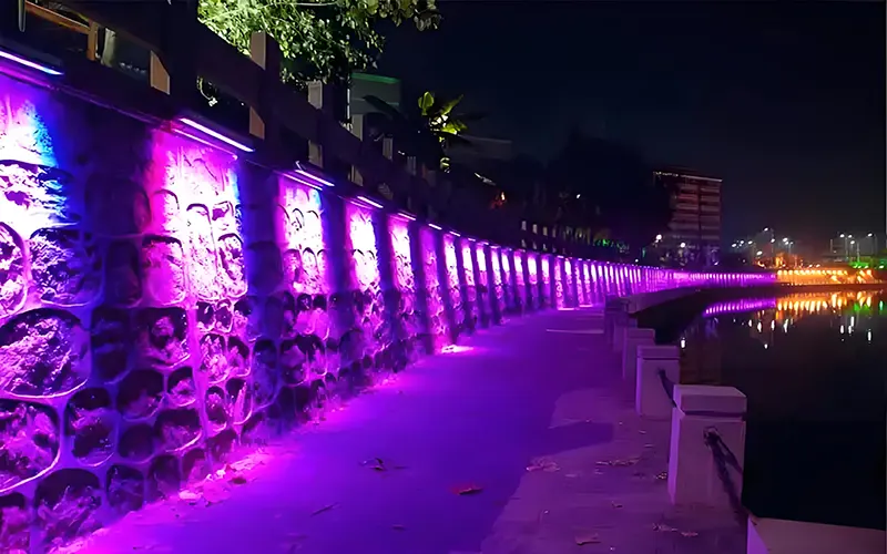 غسالة إضاءة حائط LED خارجية