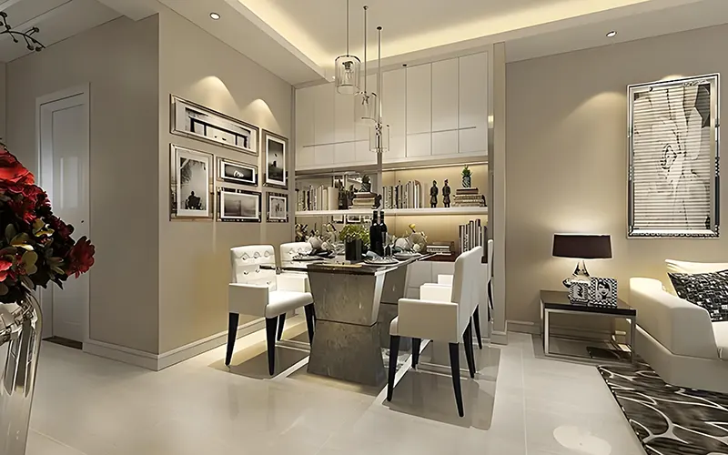 Anti-glare home lighting creating a soft and comfortable living environment