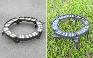 Custom-Sized Palm Tree Ring Lights designed for outdoor palm tree decoration and landscape lighting